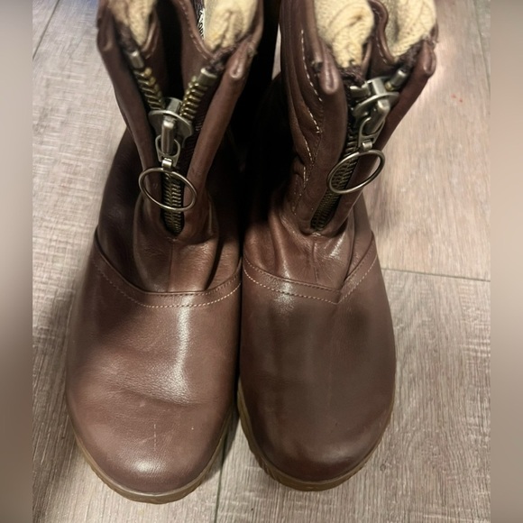 Sorel Firenzy Breve Leather Boots NEW Waterproof Size 7 - Picture 4 of 5